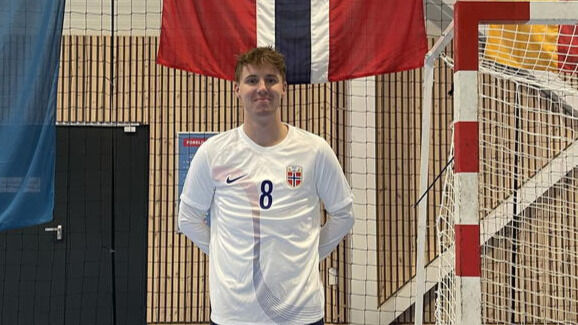 NM-GULL. Richard Johansen Halvorsen har spilt flere landskamper i futsal. Nå kan han legge til et NM-gull med Utleira på futsal-CV'en.
 Foto: NFF