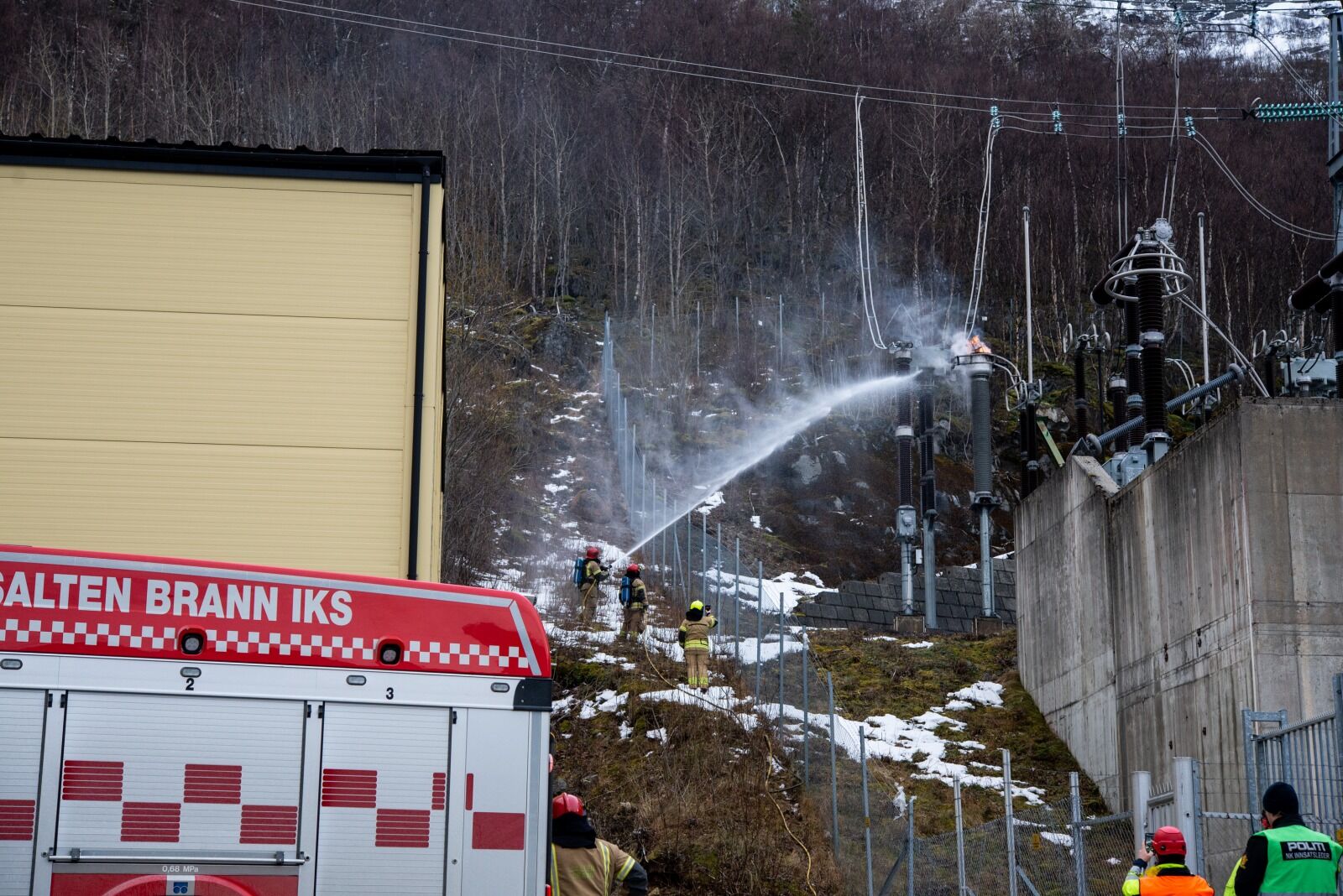 Brann I Salten Trafo I Sørfold 