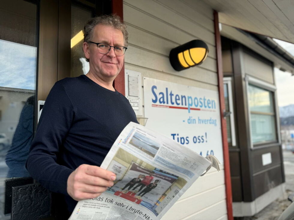 TILBAKE I AVISEN. Sverre Breivik har lang fartstid i Saltenposten som journalist. Nå er han tilbake i avishuset, denne gangen som daglig leder.
 Foto: Helge Simonsen