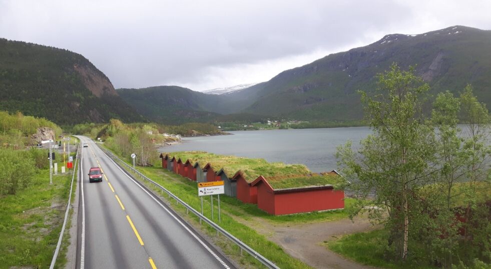 UP hadde kontroll nylig på Storjord, men var forflyttet seg til Saksenvik i Saltdal i dag, fredag. Foto: Robert Jentoft