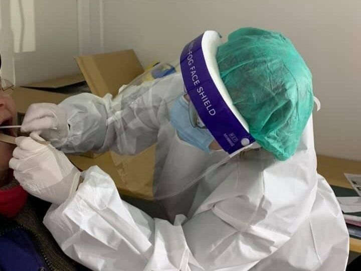 TESTING. En person som ble testet i Fauske fredag viste seg å ha korona-smitte.
 Foto: Arkiv
