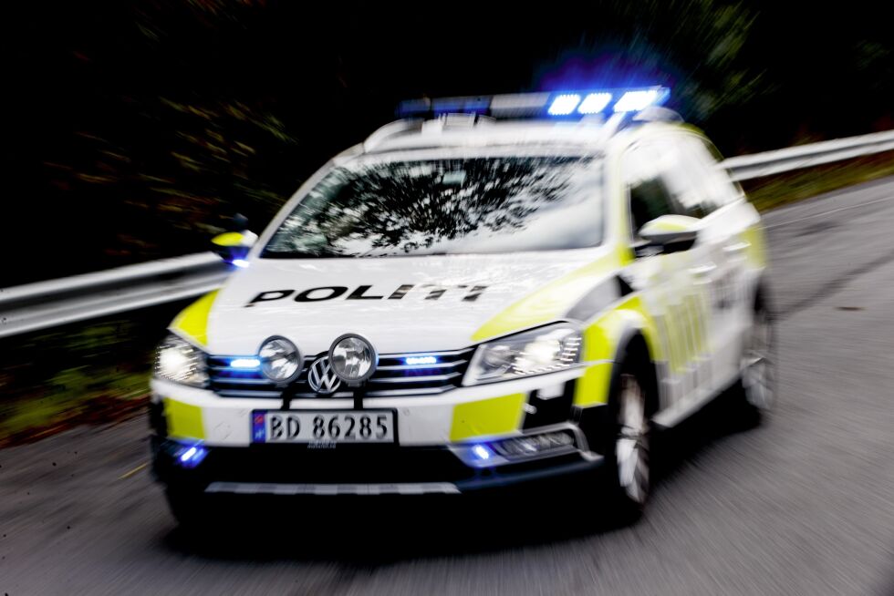 Nødetatene rykket ut til Kobbskartunnelen Søndag ettermiddag.
 Foto: Gorm Kallestad/NTB