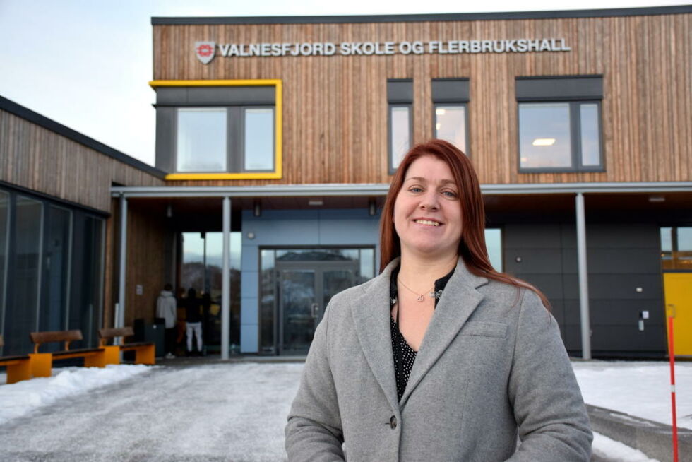 NYTT BEITE. Rektor Irene Hansen ved Valnesfjord skole har fått ny jobb i Bodø.
 Foto: Frida Kalbakk