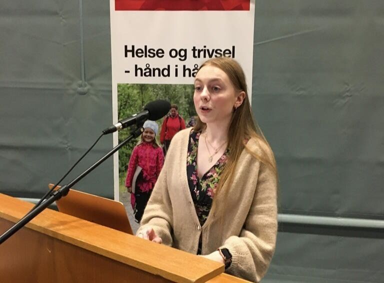 BRA FOR FAUSKE. Embla Sofie Kristiansen Sørensen (Ap) talte varmt for å bosette mist 10 flyktninger i Fauske i 2021.
 Foto: Foto: Stig Bjørnar Karlsen