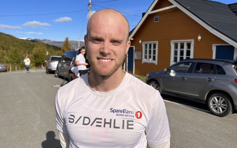 Edvin Frost fra Tromsø er den nye rekordholderen fra Sandnes til Jakobsbakken. Han brukte 32.20 opp bakkene i Sulis.
 Foto: Espen Johansen