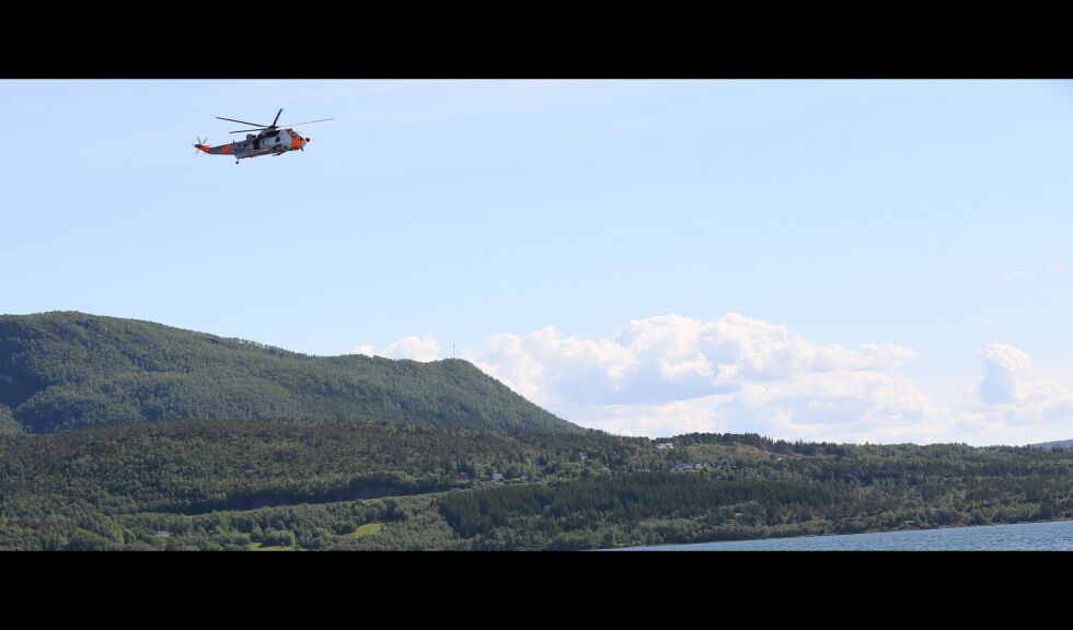 FÅTT TIPS. Saltenposten kan berolige leserne med at redningshelikopteret som er observert i dag er bare på treningstur (Arkivfoto)
 Foto: Bjørn L. Olsen
