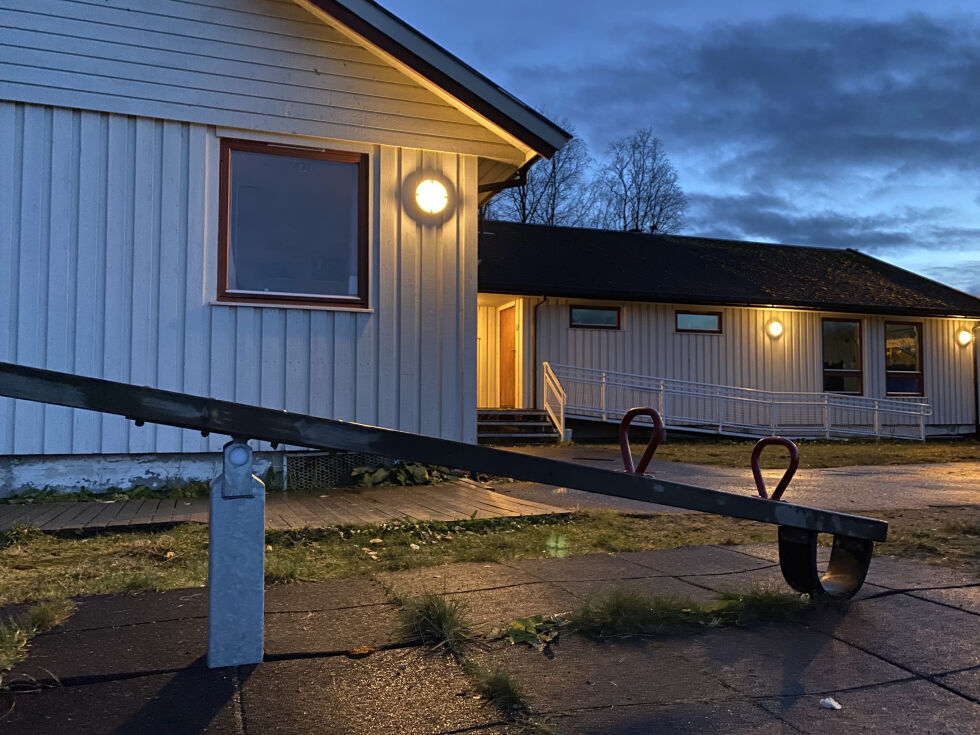 Løkta barnehage i Røsvik er foreslått flyttet inn på Røsvik skole.
 Foto: Eva S. Winther