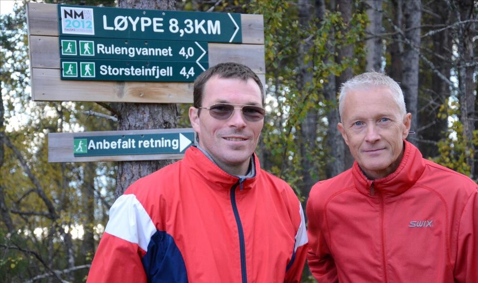 FJELLGEITER. Roy Solbakk og Svenn Petter Hermansen tok like godt alle ti turene i Ti på topp på samme dag. Foto: Espen Johansen